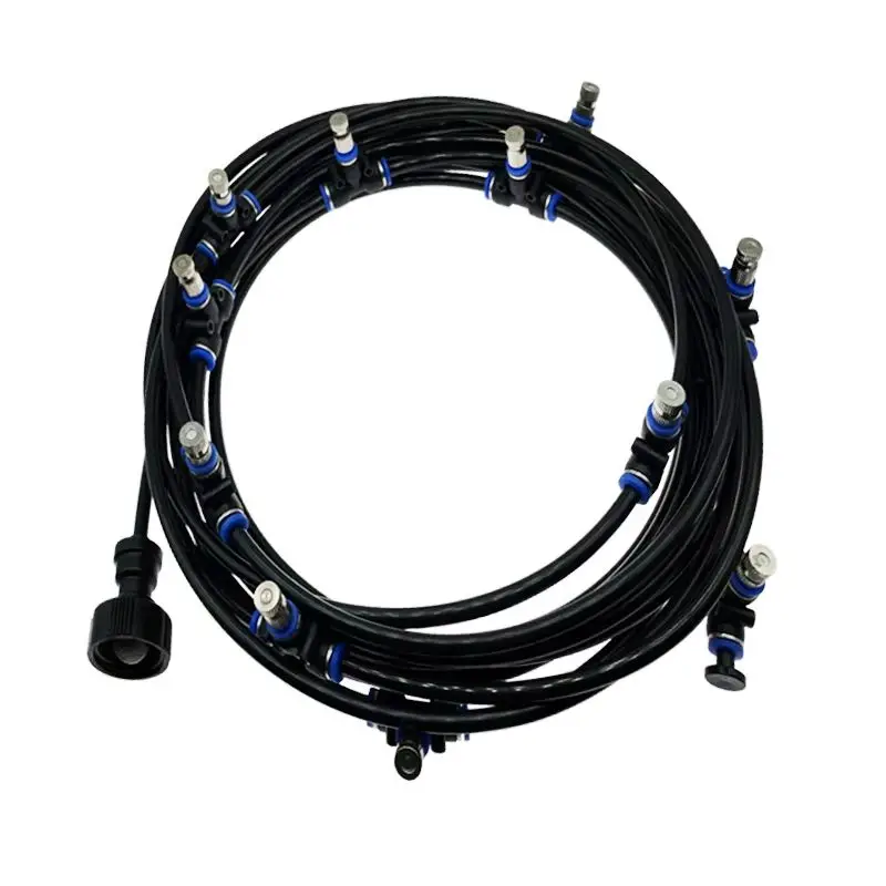 Outdoor Cooling Patio Misting System 6/9/12/15/18M Nebulizer Terrace Mister for Hot Weather Relief