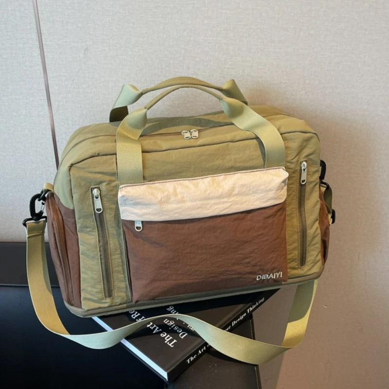 

Large Capacity Expandable Top Handle Bag Versatile Texture Crossbody Bag Multifunctional Organizer Simple Stylish Bag Organizer