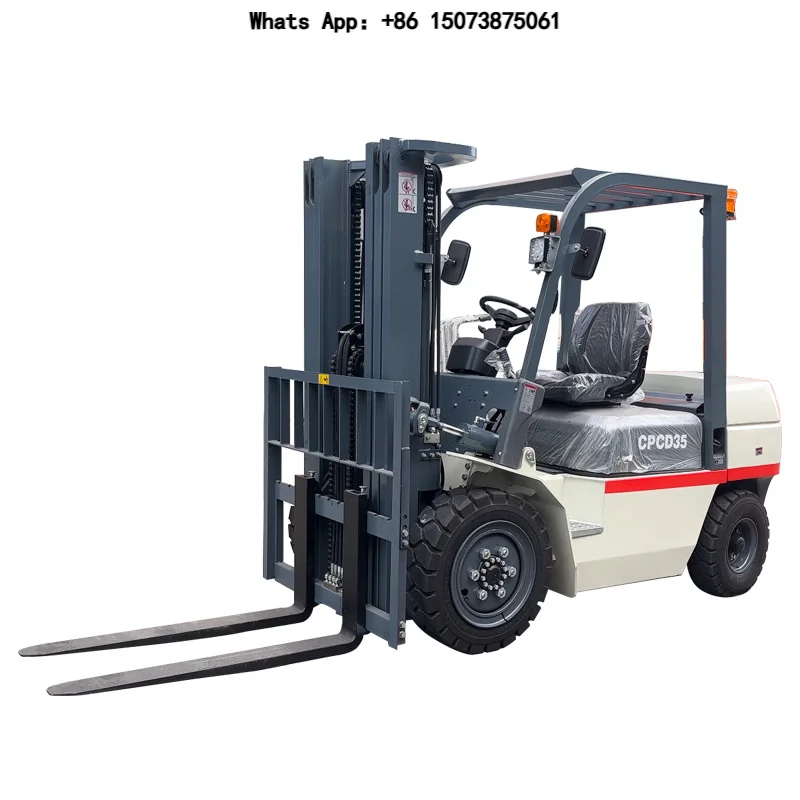 High-performance 3.5-ton heavy-duty forklift, optional column lift height, a variety of accessories to choose from
