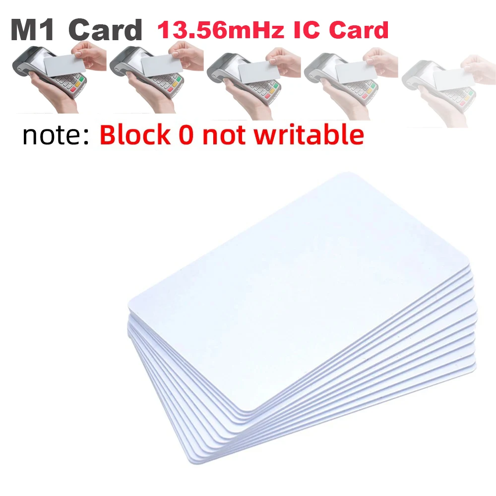 

5/10/20Pc RFID Keyfob Tag Token 13.56Mhz IC Cards MF S50 Classic 1K M1 Proximity Smart 0.8mm For Access Control System ISO14443A