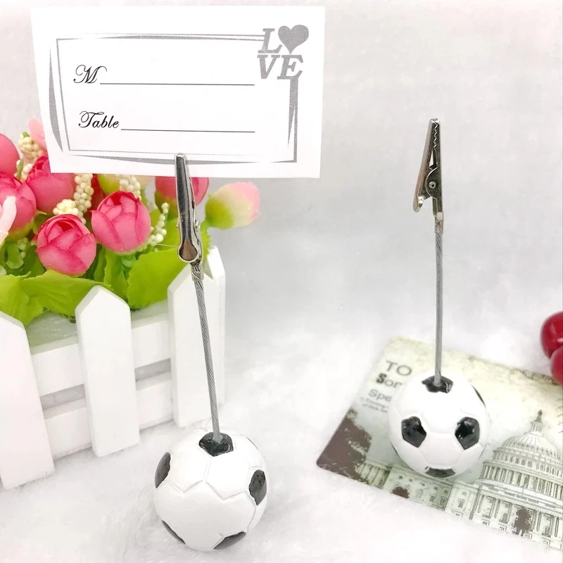 Sport Party Accessories, Football Place Card Holder, Soccer Card Holders, Unique Wedding Table Decoration Favors, 12Pcs