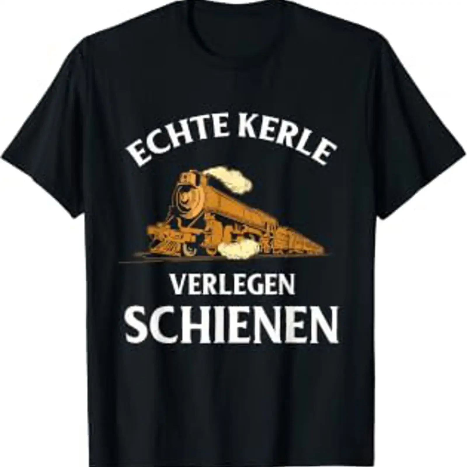 Railway model steam locomotive train driver conductor T shirt vintage Washed Versatile Stretched Casual graphic Breathable