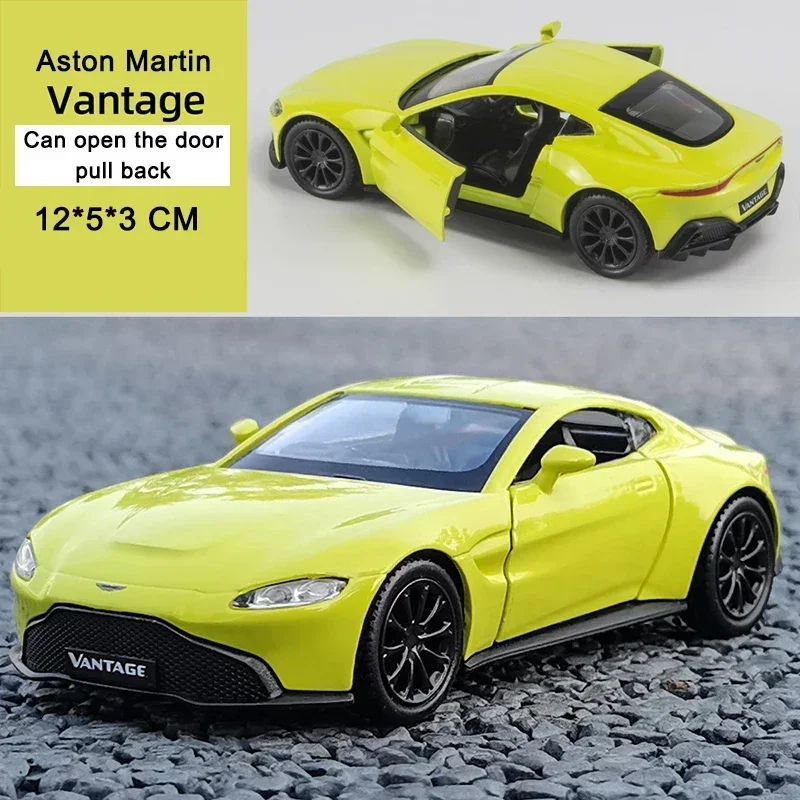 Aston Martin Vantage-Modèle de voiture en alliage moulé sous pression pour enfants et adultes, jouet de Noël, véhicules en métal, cadeau d'anniversaire, 1:36, F192