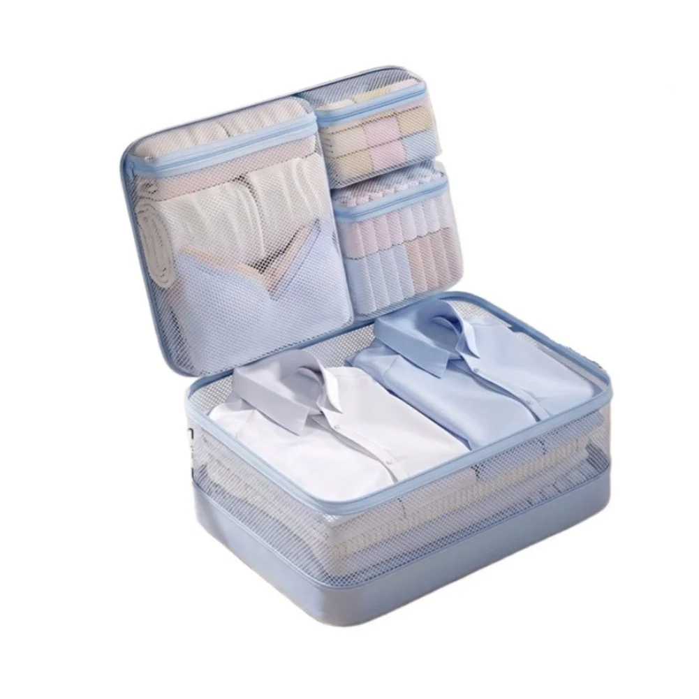 Compression Hanging Packing 4 Section for Suitcase For Travel Organizer Dual Track Zipper Lightweight 17.7 x 12.6 x 8.7