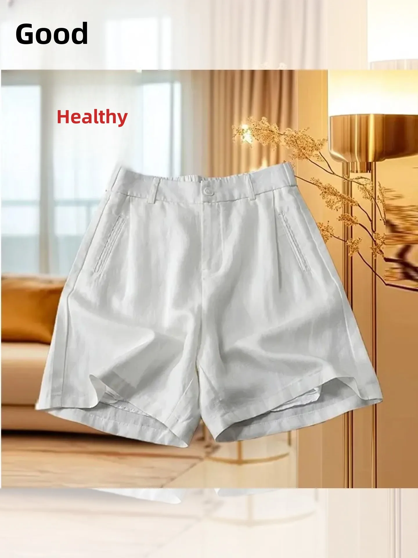 

Qui Dry Wide Leg ort Pants Women's Summer Thin High Waist plus Size Loose Casual Pants Lazy Sle Comfortable Loose Fit