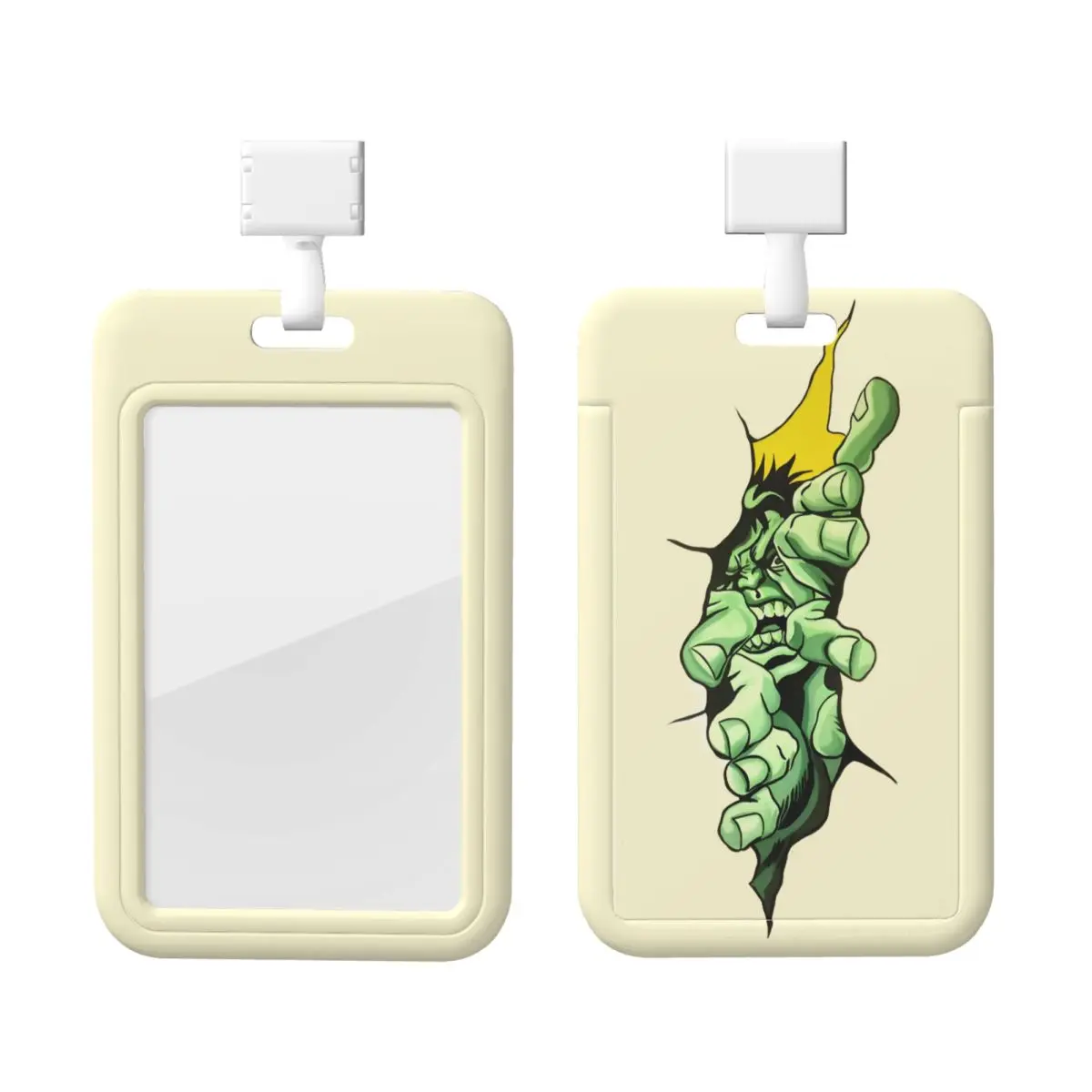 

Custom Hulk Comic Art Credit Card Holders Neck Strap Lanyard ID Badge Card Holder For Hospitals Engineers Card Holder