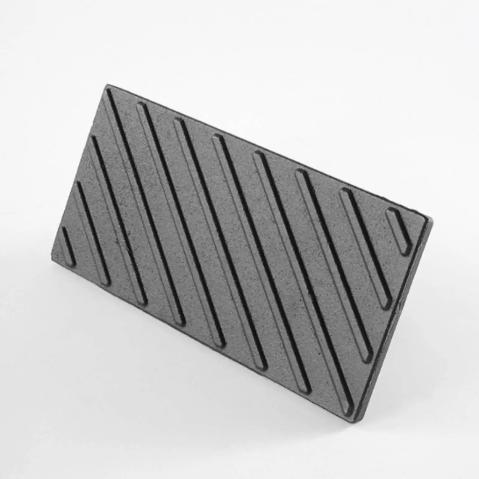 Cast Iron Burger Press Textured Surface Handheld Grill Press Dark Gray view 2
