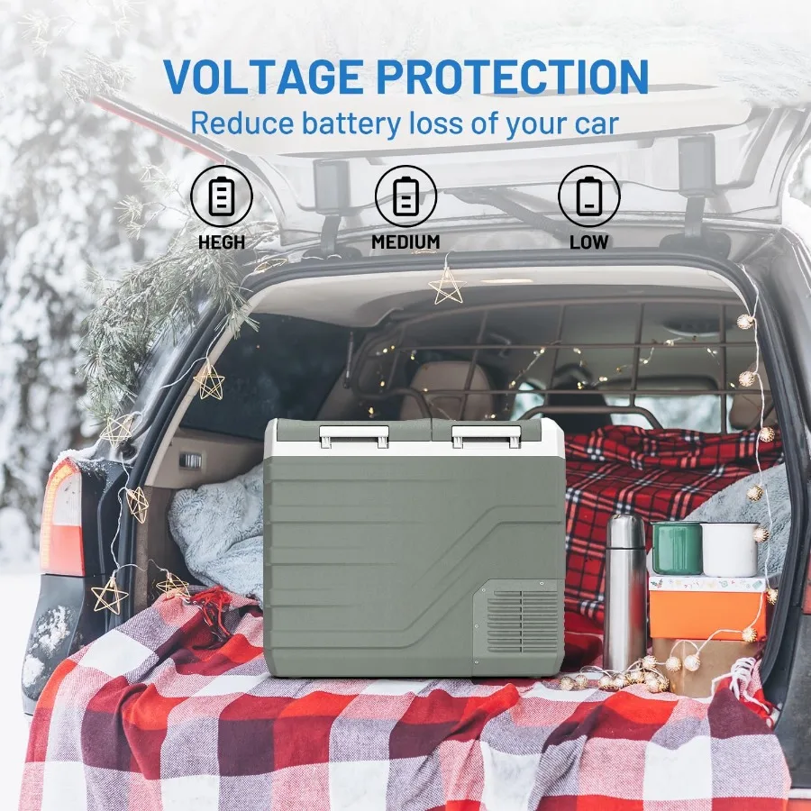 ثلاجة سيارة 12 فولت ثلاجة محمولة للسيارة ثلاجة 12 فولت منطقة مزدوجة 41 كوارت ثلاجة محمولة للسيارة -468 12 فولت/24 #5