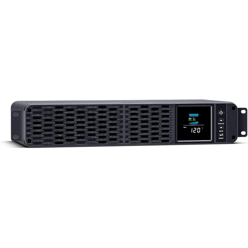 PFC Sinewave UPS System, 1500VA/1000W, 8 Outlets, AVR, Short Depth 2U Rackmount