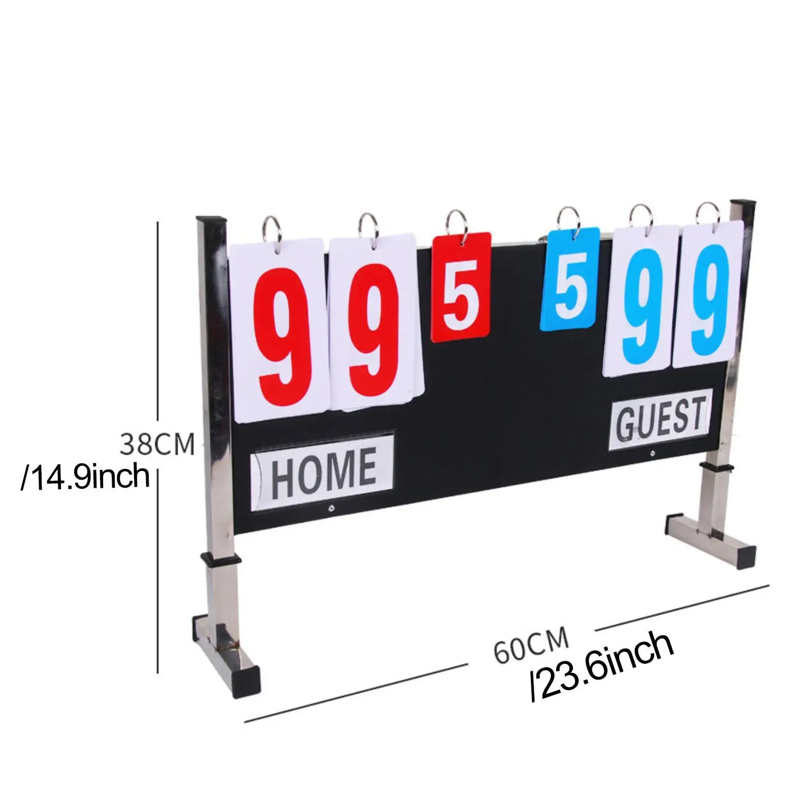 Multi Sports Scoreboard Table Score Flipper for Baseball Coaches Badminton