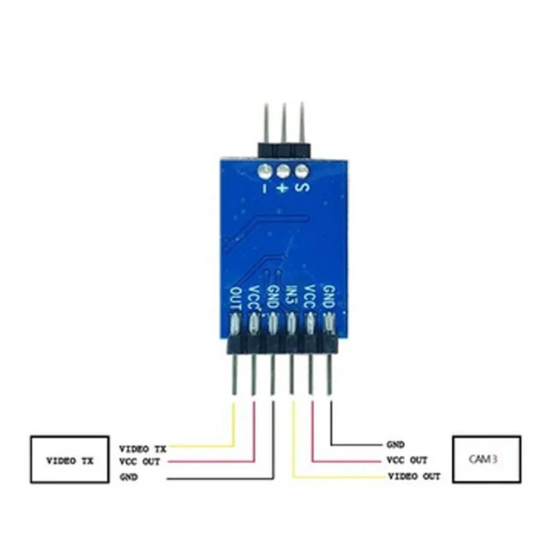 3 Channel Video Switcher Module 3 Way Video Switcher Unit for Remote Control FPV