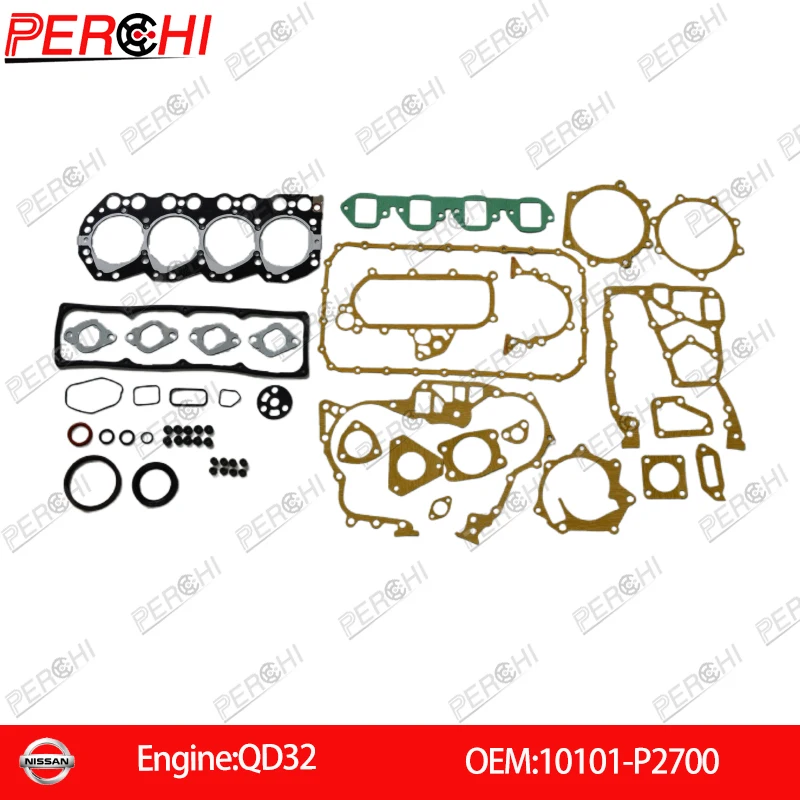 

For NISSAN QD32 Engine Parts Cylinder Head Gasket Kit Full Set OEM:10101-P2700