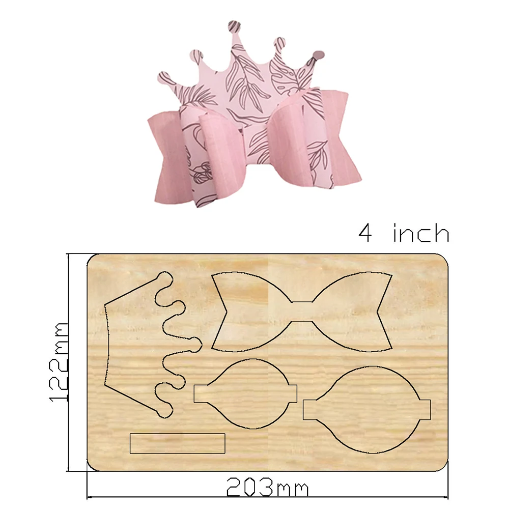 Matrices de découpe de couronne à nœud, couteau en bois, Compatible avec la plupart des découpeurs manuels, nouveauté 2021