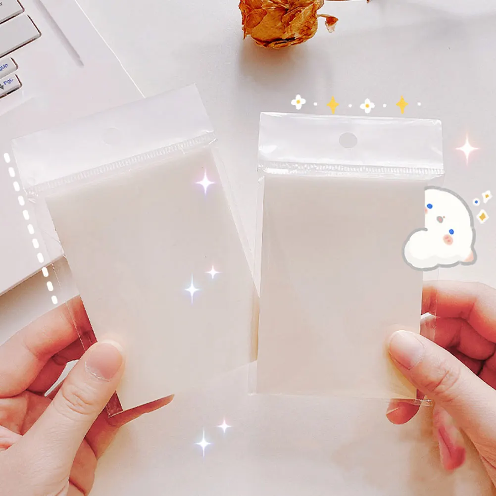 

10pcs Notes Waterproof Clear Memo Pad Daily Student Supplies Clear Memo Pad Smooth Book Annotation Supplies Writing Experience