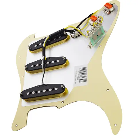 1969 Alnico 5 SSS ST Electric Guitar Loaded Pickguard Alnico V Unbevelled Magnet Pickup Guitar Wiring Pre-wired