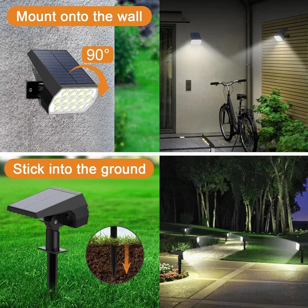 52 LED Solar Spot Lights Outdoor 5
