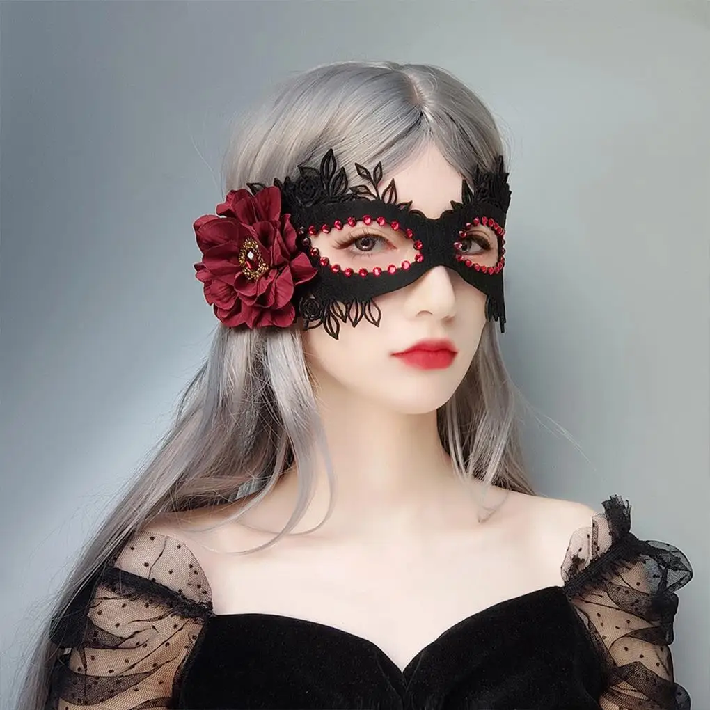 Halloween Lace Mask Embroidery Appliques Party Carnival Mask Woman Accessories Wedding Mask Halloween Masquerade Mask