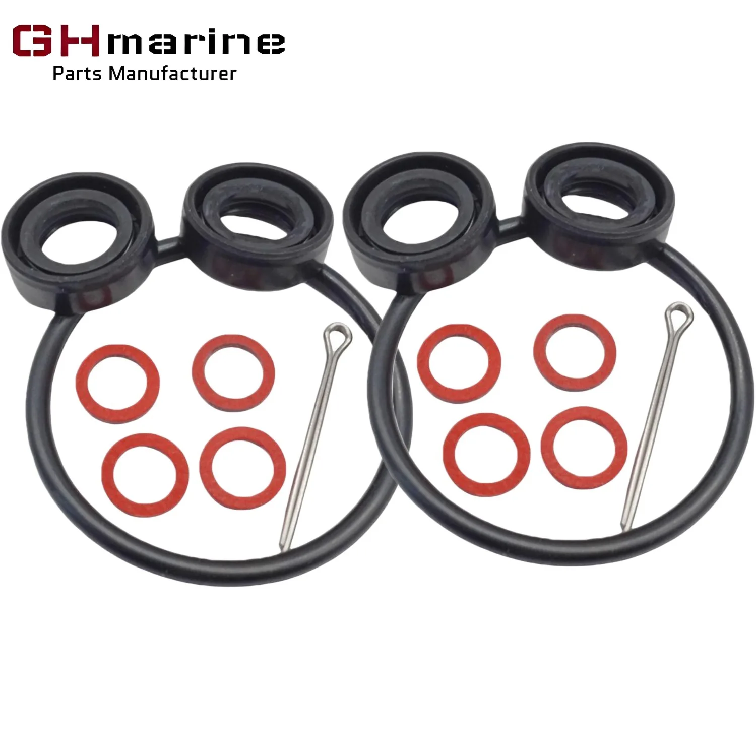 2 Sets Lower Unit Seal kit Oil Seal  For Yamaha 2.5 4 5 6 HP 93101-13M12-00 93210-48214-00 13*22*7 25-30224 3.5*54 90758-ZV4-000