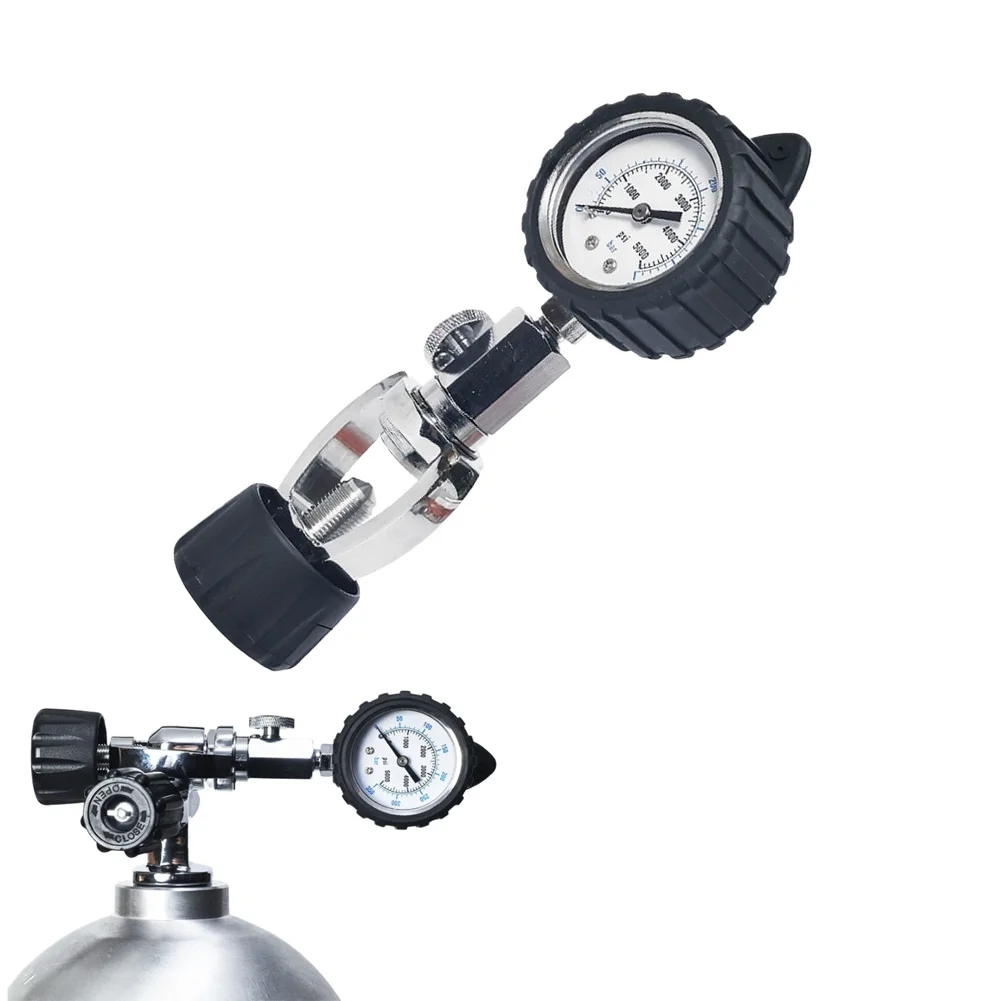 Pressure Monitoring Device For Diving Scuba Diving Dive Tank Gauge Compact Lightweight Design Robust Metal Construction