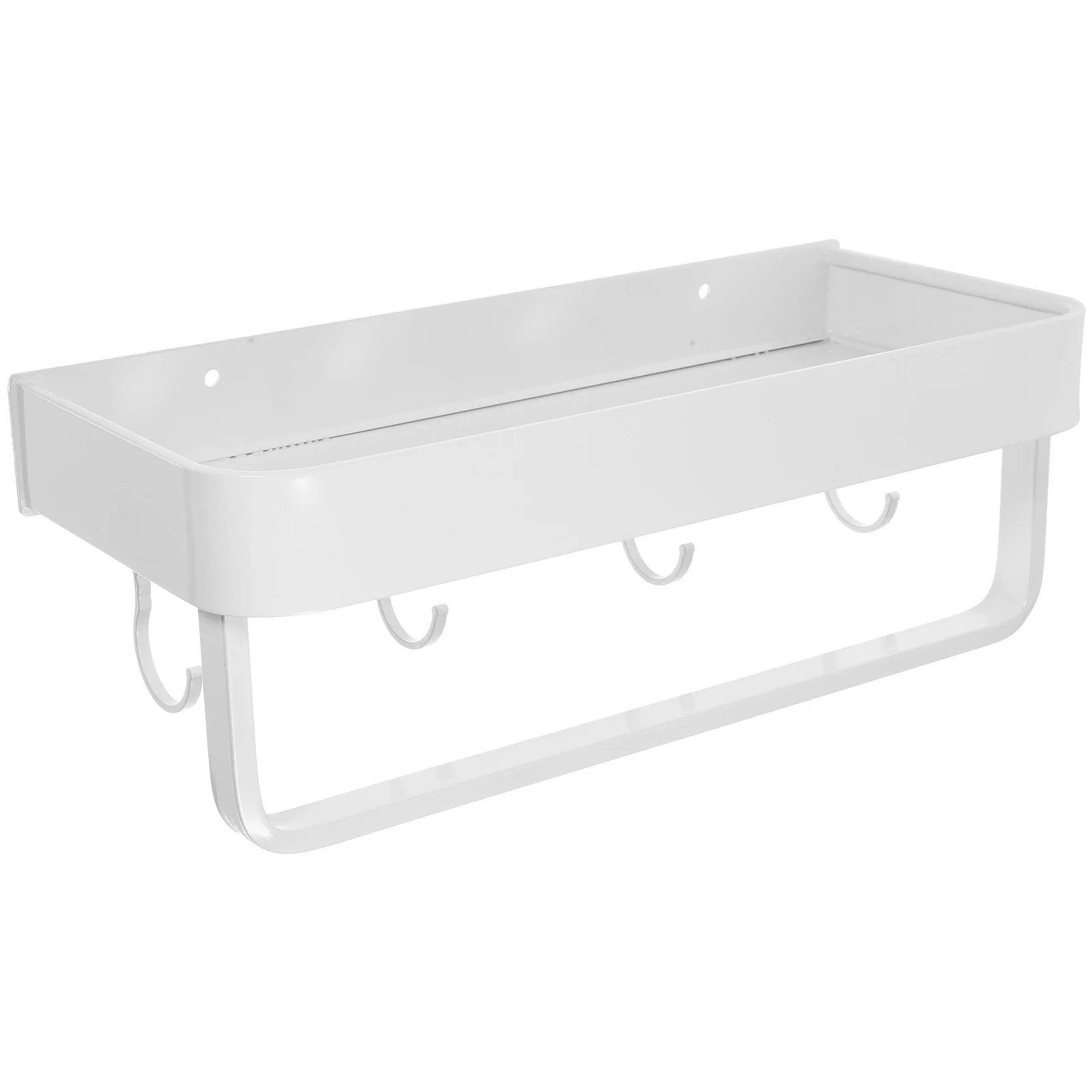 الحمام الحائط منشفة رف الألومنيوم الجرف مقاومة للتآكل العائمة حامل العملي حمام تخزين الرف #3