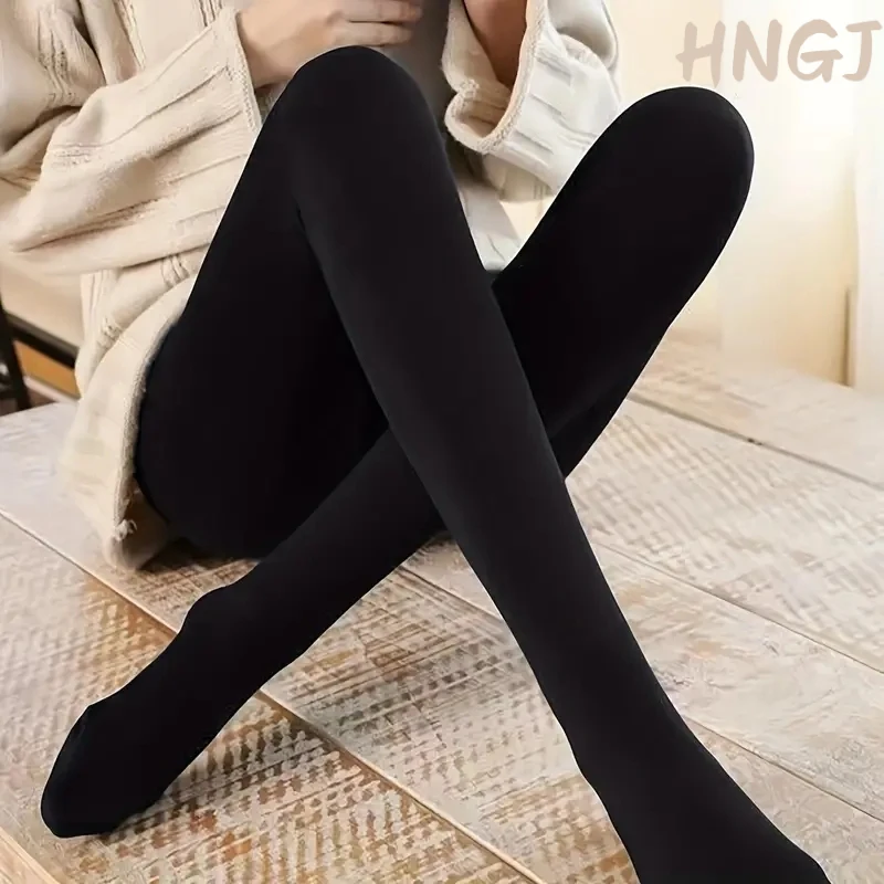 2026 Fashion Women's High Waisted Opaque Thermal Leggings Slim Fit Stretch Tights for Winter Warmth and Daily Wear