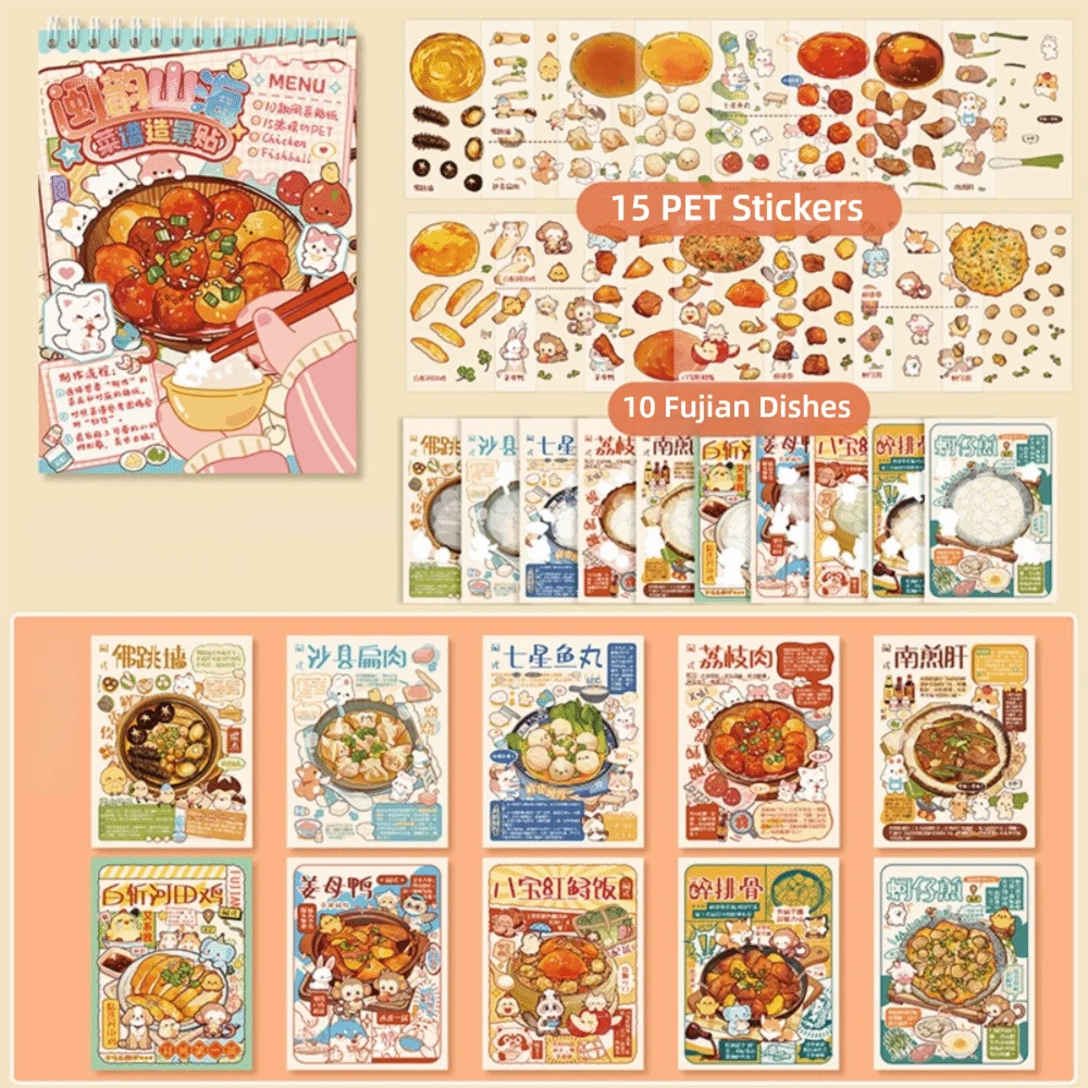 

Коллекция миниатюрных 3D-наклеек «Путь Лу»: Декоративные визуальные 3D-наклейки для создания пейзажей