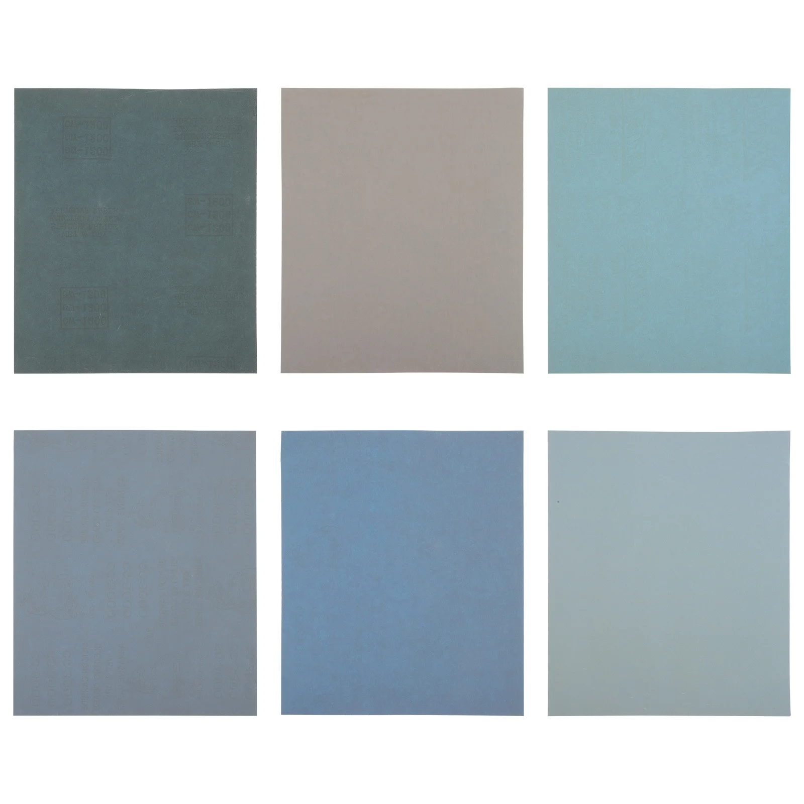 

6 Sheets Wet Dry Sandpaper Assortment 1200 1500 2000 2500 3000 4000 Grit Fine Polishing Abrasive Paper for Wood Metal Car