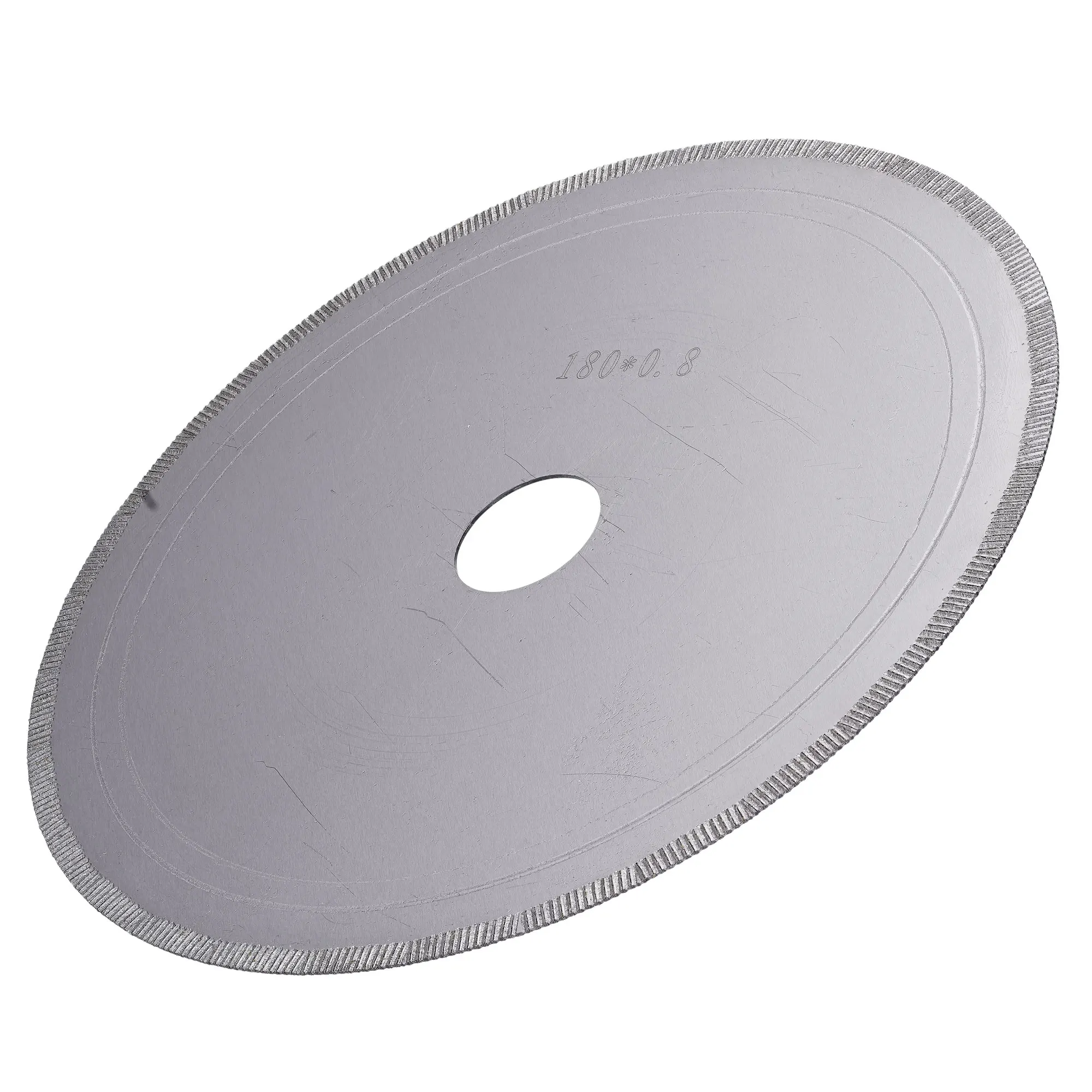 

7.1 inch 180mm Notched Rim Diamond Lapidary Saw Blade Cutting Disc 25mm/25.4mm 1" Arbor for Stone Jade Agate