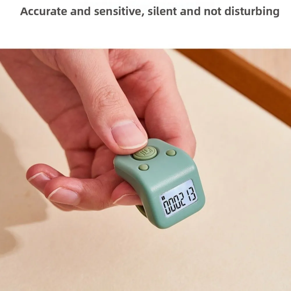 Mini Waterproof Lap Counter 6 Digits Number with Led Display Finger Counters Rechargeable Handheld Tally Counter for Swim Laps