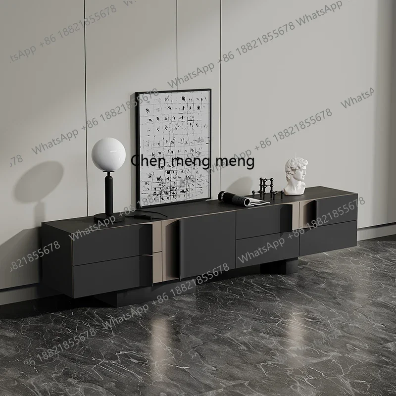 Hot sales Italian light luxury TV cabinet living room against the wall for storage modern simple home design advanced audio-visu