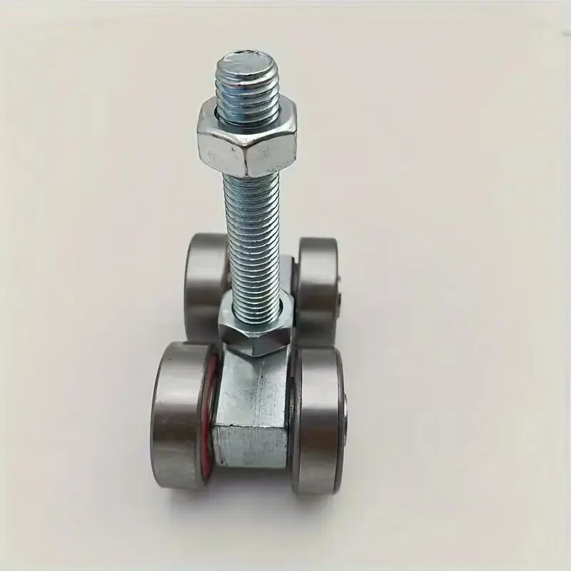 1pcs Box Rail Hnager Double Wheel Rail Hanging Trolley Hanger roller for Sliding Barn Door 4 Wheel Hoist Trolley with Rollers