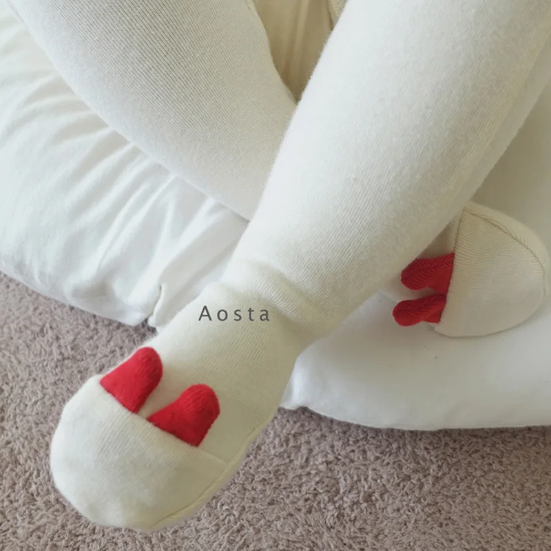 Chaussettes coréennes pour tout-petits, legging en coton, solide, mignon, oreille de lapin, patché, chaussettes pour bébés, nouveau-né, printemps, automne, 2024