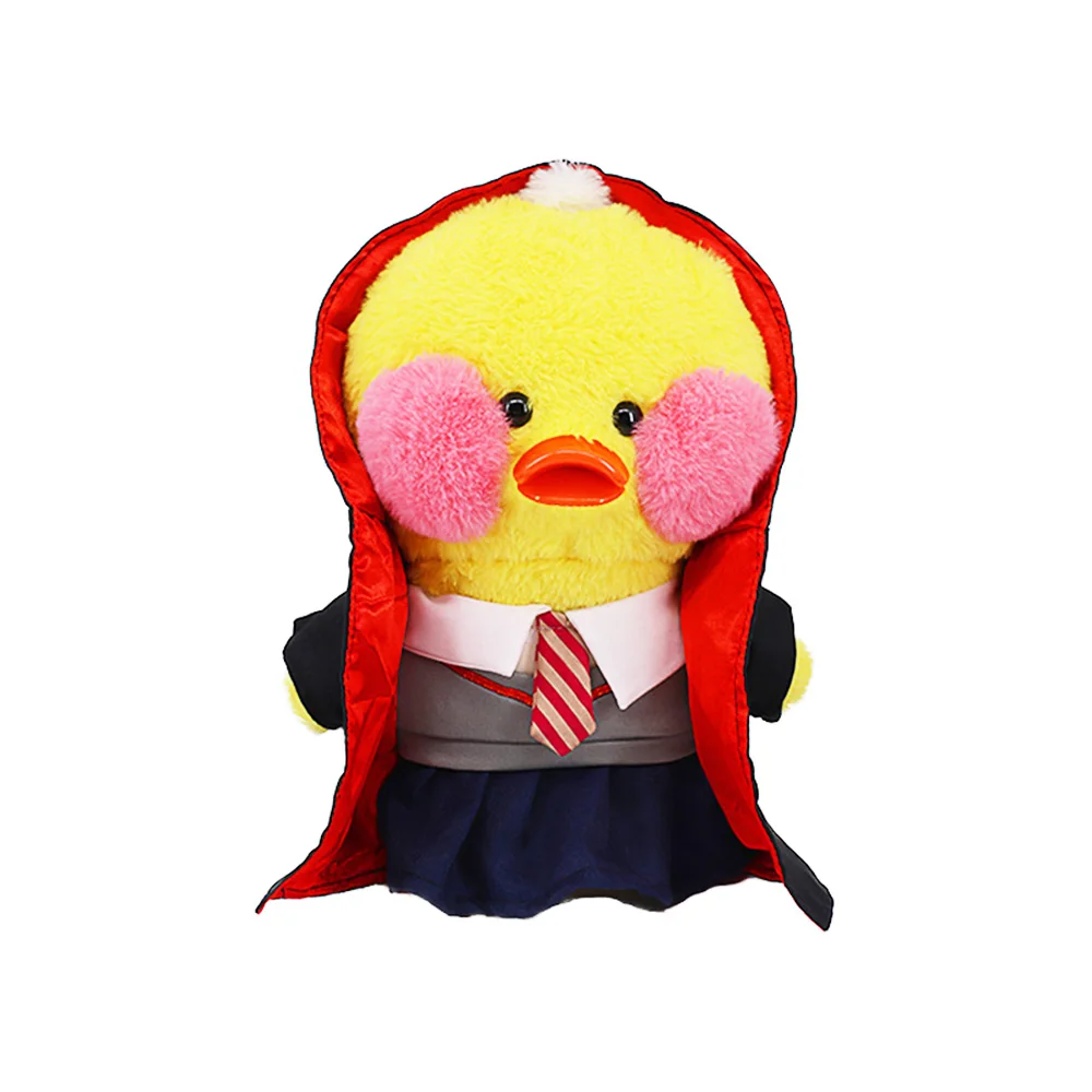 Ropa de muñeco de pato amarillo de 30cm, ropa de doctor/enfermera, vestido de Lalafanfan, juguetes de peluche de animales, accesorios de traje Kawaii