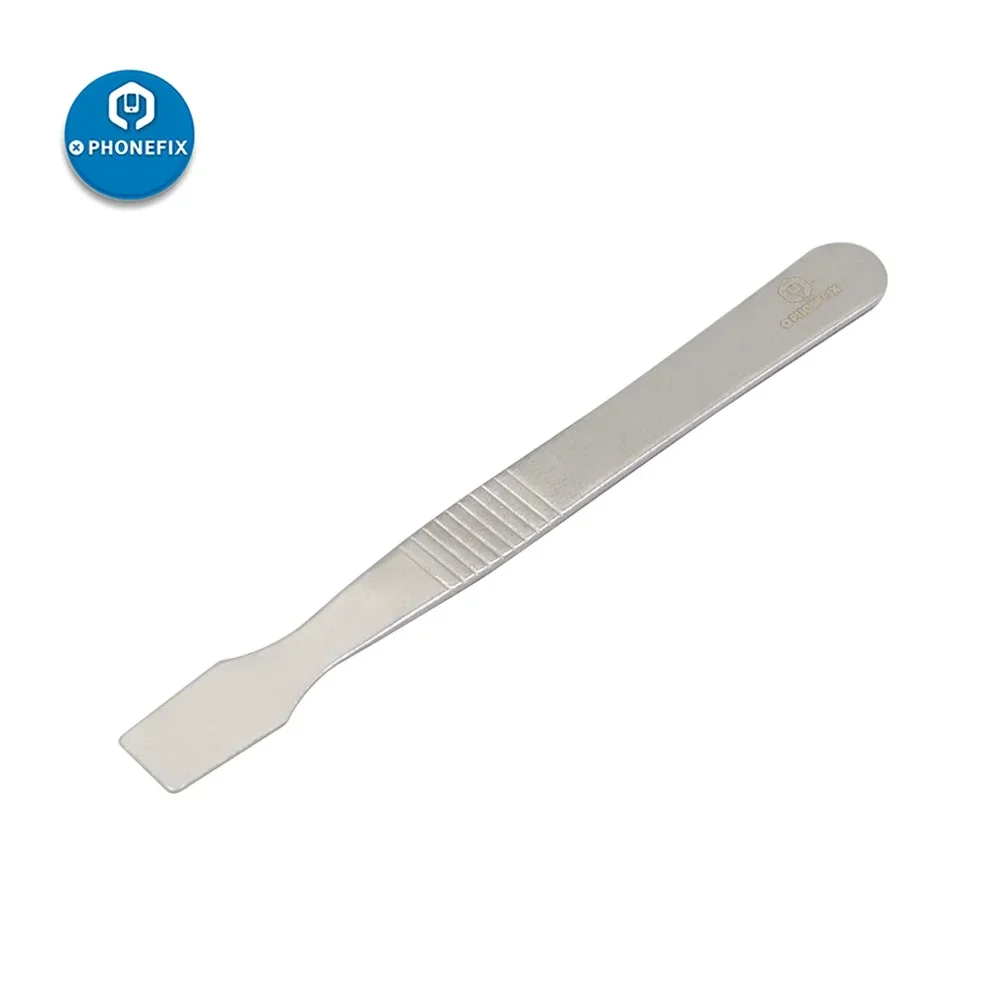 PHONEFIX-raspador de pasta de soldadura, Spudger de Metal BGA, pasta térmica, cuchillo de acero inoxidable para reparación de soldadura, juego de herramientas manuales