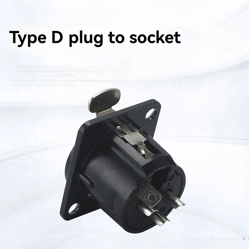 نوع D التوصيل إلى المقبس التوصيل إلى المقبس 3Pin XLR محول مأخذ التوصيل موصل ذكر لحام حامل XLR محطة