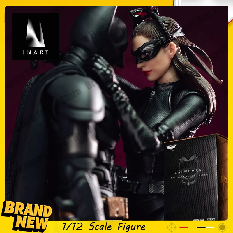 En Stock, Figura de Acción de Catwoman Selina Kyle de INART Studio, Nueva Figura de Batman DC, La Trilogía del Caballero Oscuro, Modelo de Batman 1/12, Juguete para Niños, Regalos