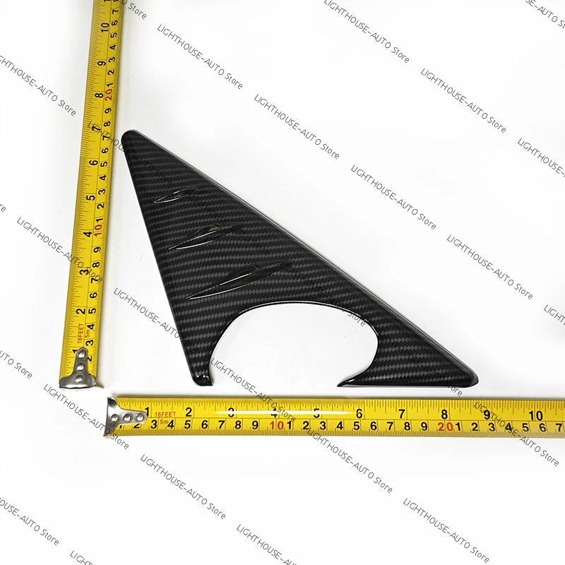 For BMW 3 Series E90 E91 E92 E93 2005 2006 2007 2008 2009 2010 2011 2012 Rearview Mirror Side Window Spoiler Triangle Cover Trim