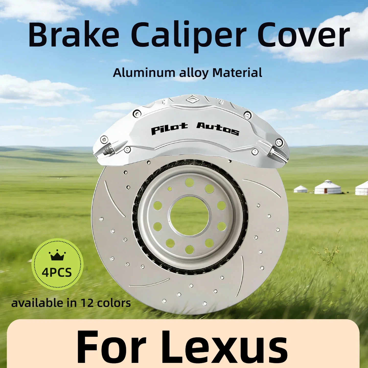 For Lexus IS ES LS NX RX GX LX RZ LM LC RC TX UX LBX Car Brake Caliper Cover Aluminum Alloy Kit