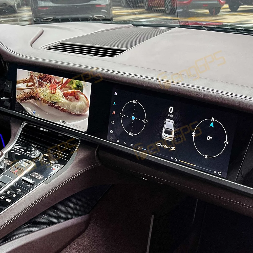 

24,6-дюймовый автомобильный радиоприемник для Porsche Panamera 2017-2023 с Android Auto, GPS-навигацией, мультимедиа, видео и стереосистемой