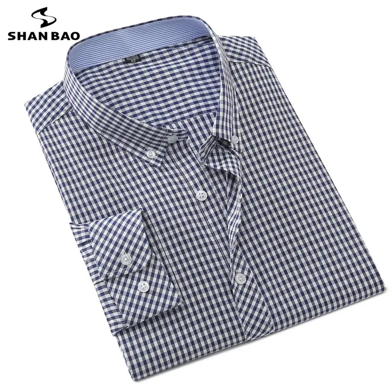 5XL 6XL 7XL 8XL 9XL 10XL Men\'s Plaid Shirts Autumn Brand New Business Casual Classic Simple Office Plus Size Long Sleeve Shirts