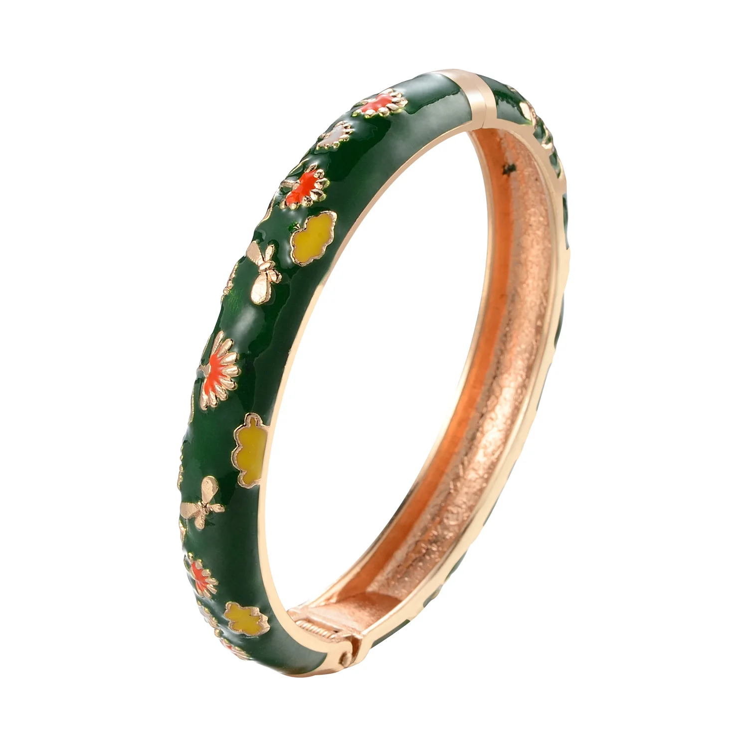 Cloisonne Bracelet For Women Floral Women\'s Hand Bracelets Enamel Bangles On Hand African Jewelry Dubai Indian Bohemian Holiday