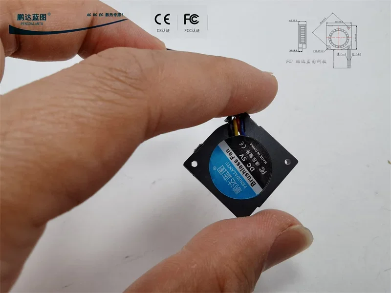 pa Blueprint 2006 Turbine Laptop Fan 2CM Four wire PWM Hydraulic 5V 0.09A Mini Cooling Fan20*20*6MM