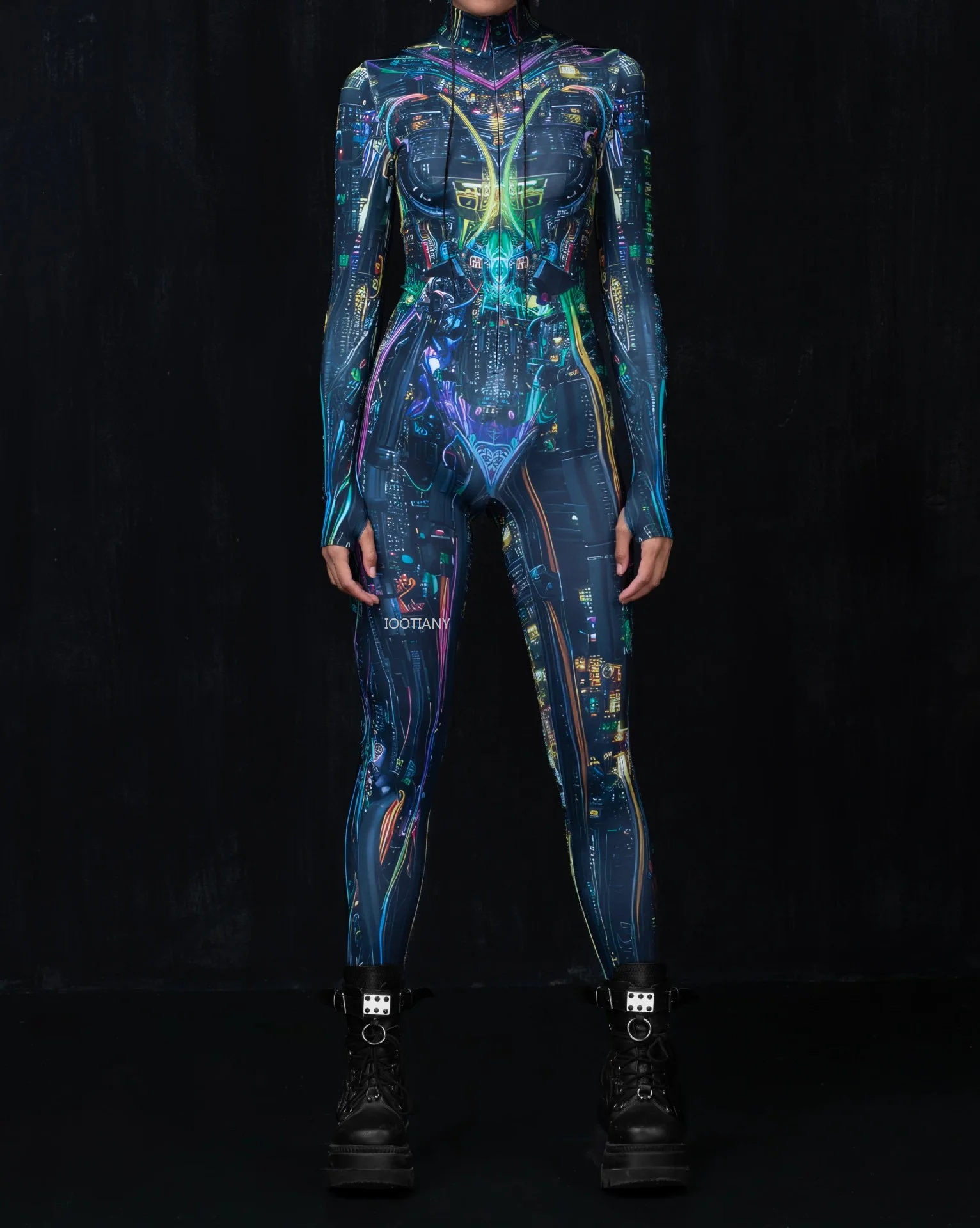 2024 3d Digitale Kleur Bedrukte Bodysuit Caitsuit Volwassen Anime Karakter Cosplay Jumpsuits Aerial Yoga Performance Podiumkostuums