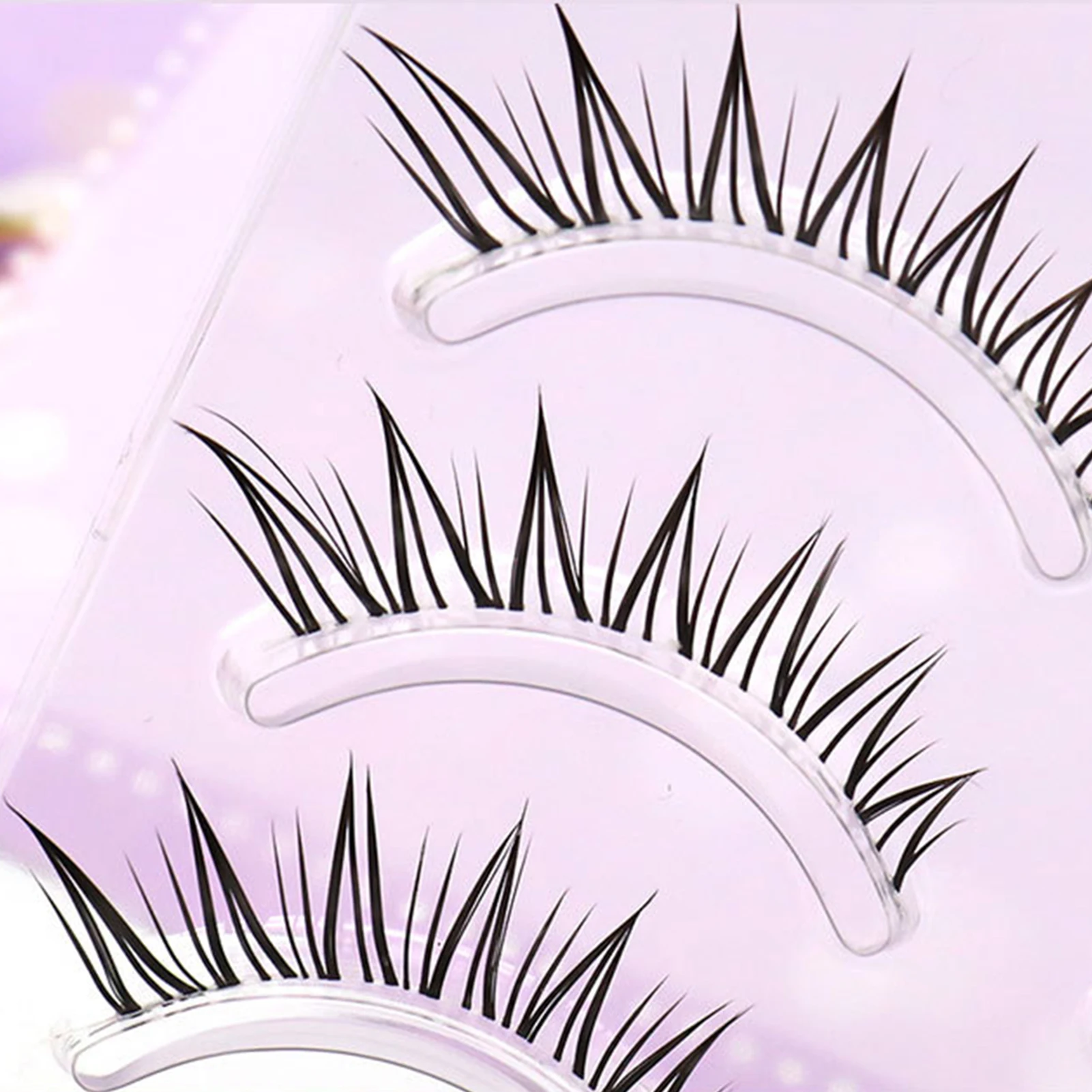 5 paar Vossen Valse Wimpers Volledige Strip Helder Dunne Band Ontwerp Dichte Natuurlijke Wimperverlenging Voor Dagelijkse Make-up Feestfotografie