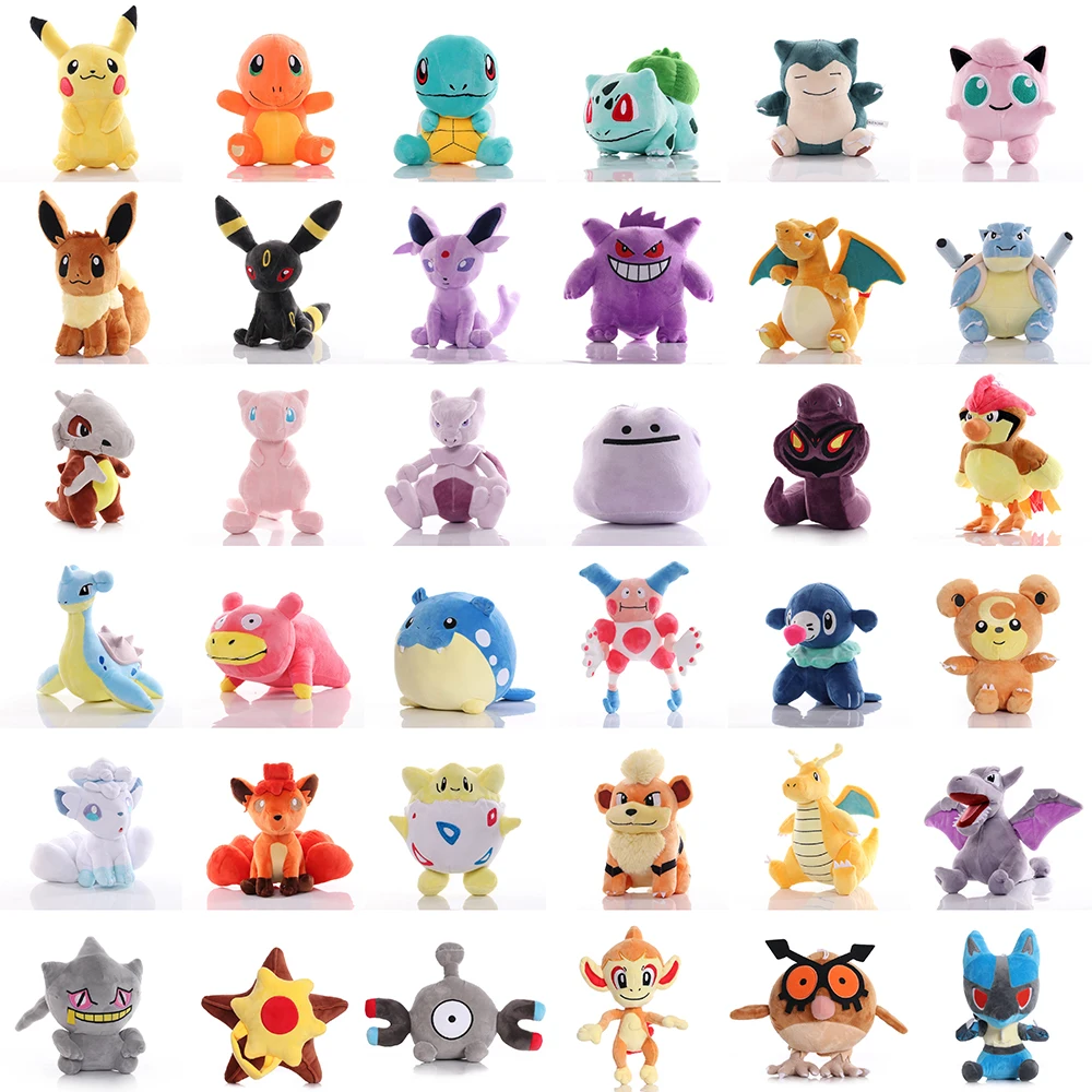 Pokemon Piplup Sylveon Plush Toy Cartoon Growlithe Charmander Charizard Doll Anime Flareon Plusle Tepig Stuffed Toy Kids Gifts