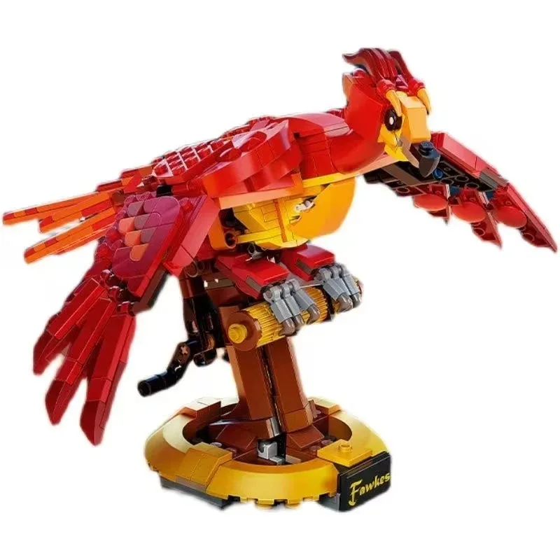 2025 Magic Movie Moc Compatible 76394 Game Phoenix Model Fawkes Educational Children Puzzle Toys Adults Christmas Birthday Gifts