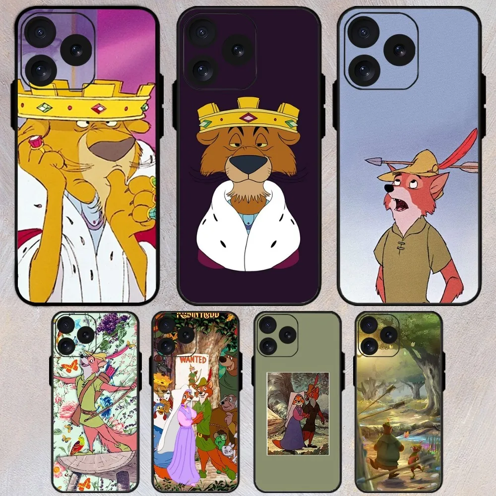 MINISO Robin Hood Phone Case For iPhone 8 11 12 13 Pro 14 15 Mini X XR XS max Plus Shell