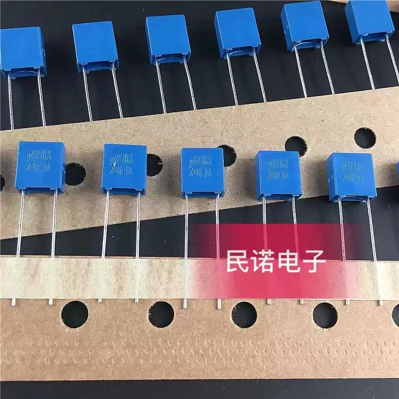New calibration film capacitor 63V 0.47UF 63V 474 470NF pin spacing 5mm ribbon
