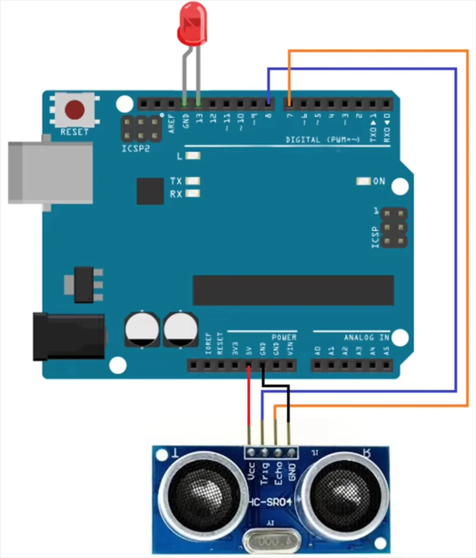 HC-SR04 Ultrasonic Sensor & 9G Micro Motor Servo Kit with Mounting Bracket for Arduino/Raspberry Pi Robotics Projects