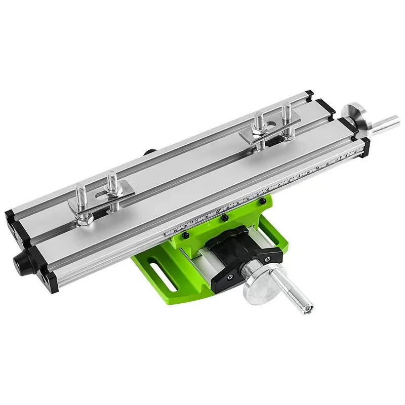 T Multi-Functional Worktable Bench Drill Vise Fixture Adjustment X and Y Coordinate Table for Milling Drilling Positioning Tool